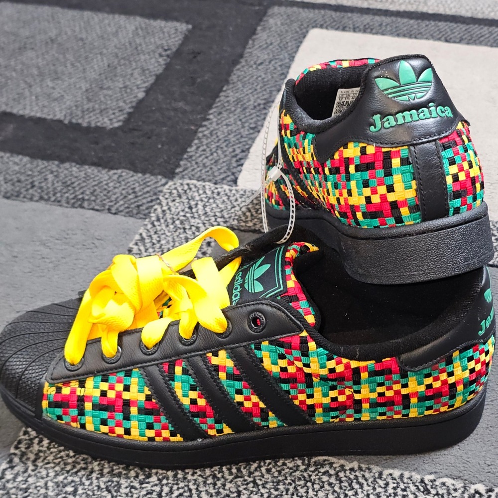 Adidas Superstar 2 Bob Marley Jamaica Men Size 12 Multi Color NWT IH9785